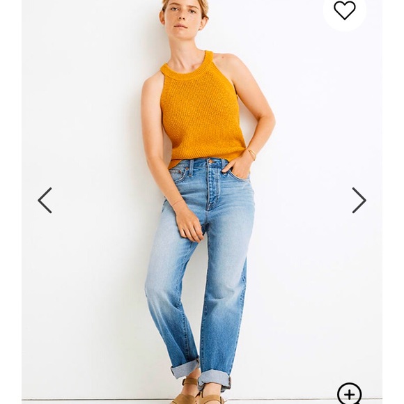Madewell Sweaters - Madewell yellow sweater tank NWOT